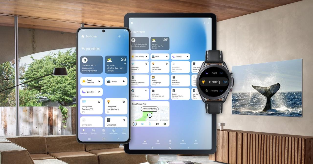 Samsung SmartThings app updated with new dashboard and tablet support ... Smartthings samsung app