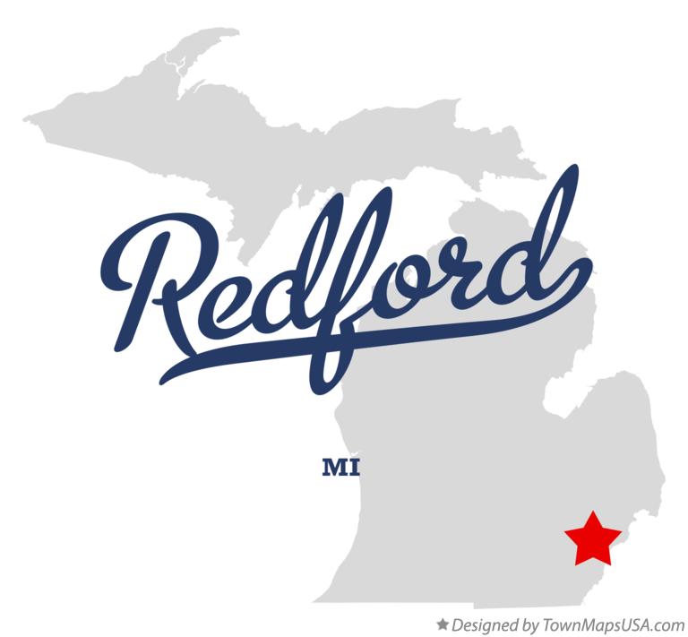 Map of Redford, MI, Michigan Map of Redford, MI, Michigan